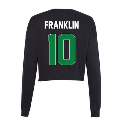 North Texas - NCAA Men's Basketball : Cole Franklin - Women's Cropped Crew Fleece-1