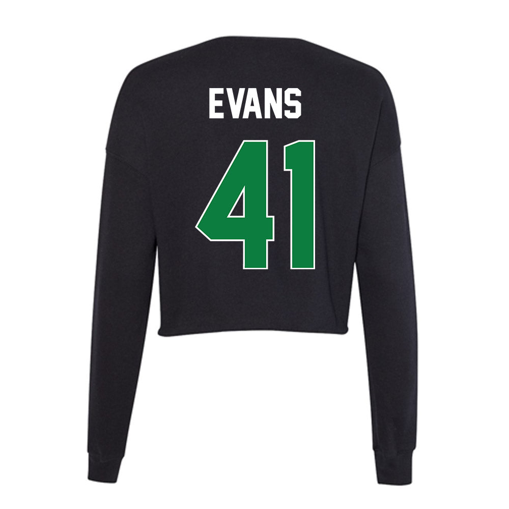 North Texas - NCAA Football : Sawyer Evans - Women's Cropped Crew Fleece-1