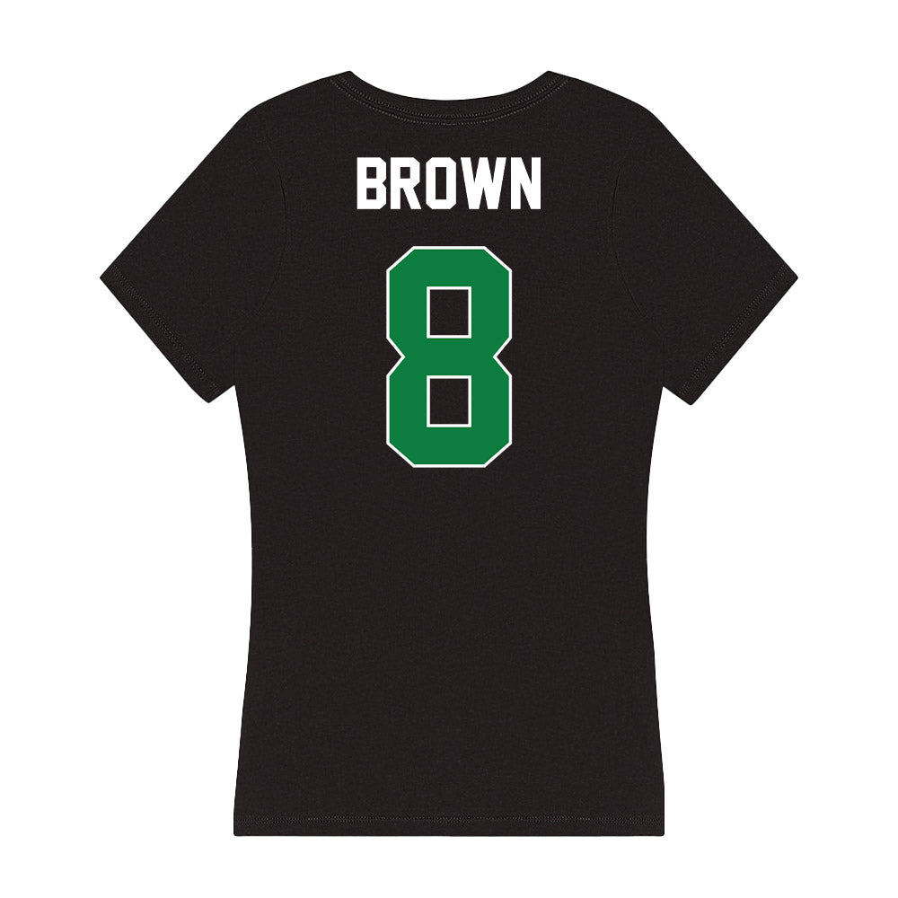 North Texas - NCAA Football : Jordan Brown - Women's V-Neck T-Shirt-1