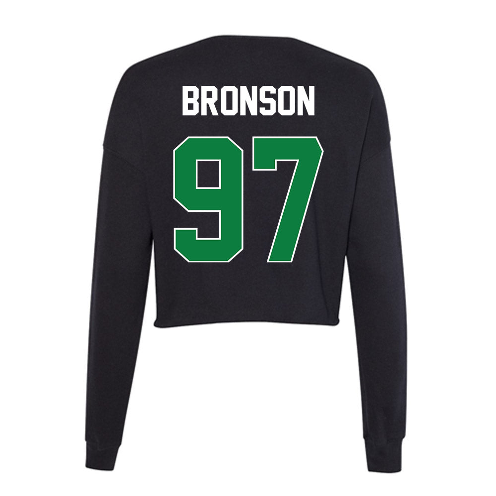 North Texas - NCAA Football : Treviance Bronson - Women's Cropped Crew Fleece-1