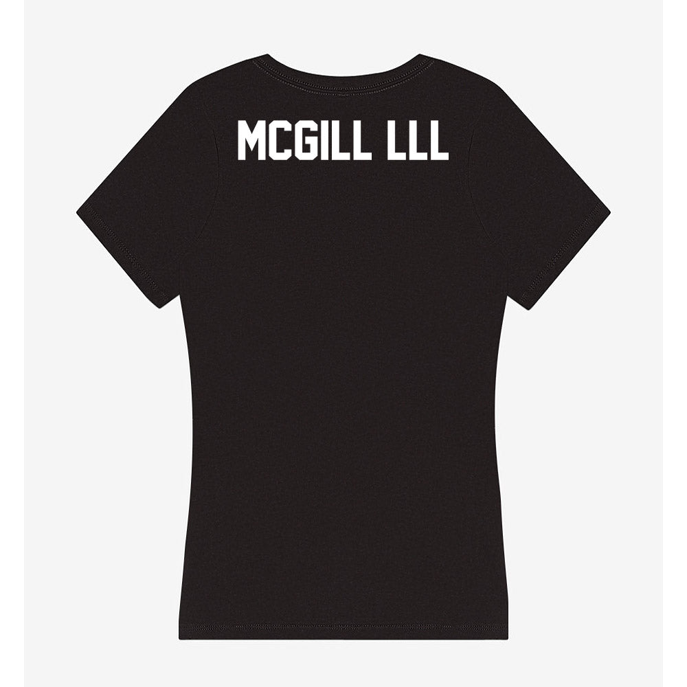 UNF - NCAA Men's Track & Field : Clarence McGill lll - Women's V-Neck T-Shirt-1