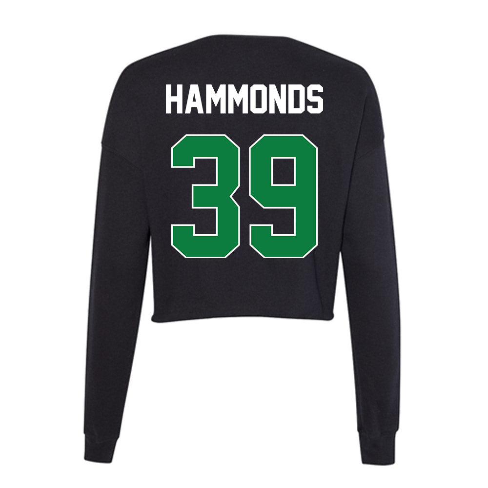 North Texas - NCAA Football : Quinton Hammonds - Women's Cropped Crew Fleece-1