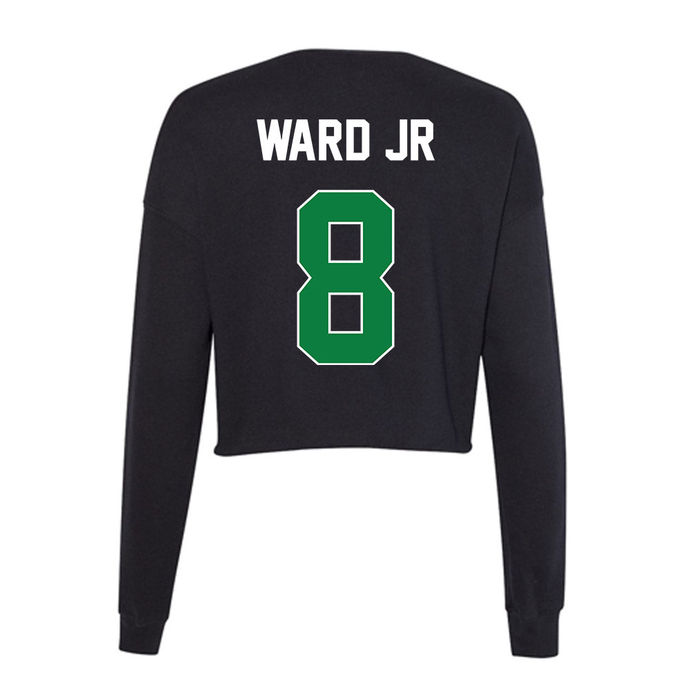 North Texas - NCAA Football : Damon Ward Jr - Women's Cropped Crew Fleece-1