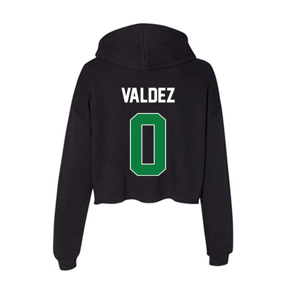 North Texas - NCAA Football : Cam'Ron Valdez - Women's Crop Fleece Hoodie-1