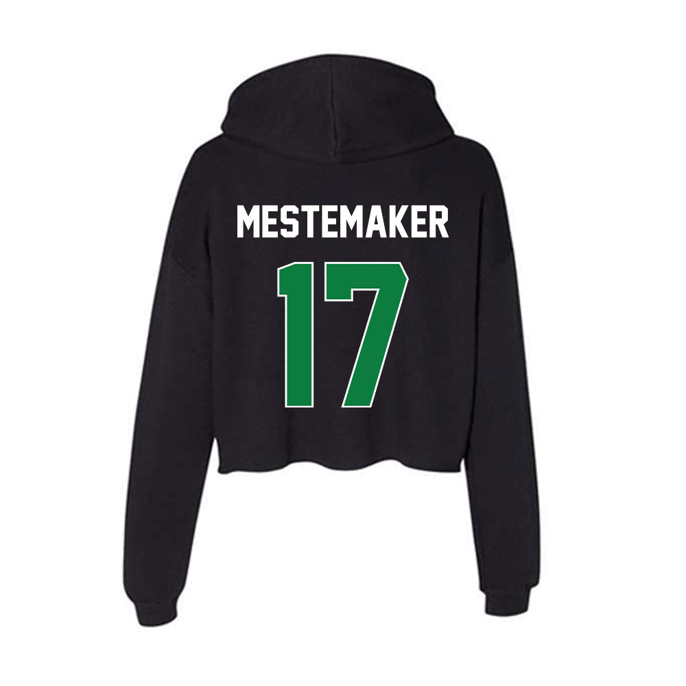 North Texas - NCAA Football : Drew Mestemaker - Women's Crop Fleece Hoodie-1