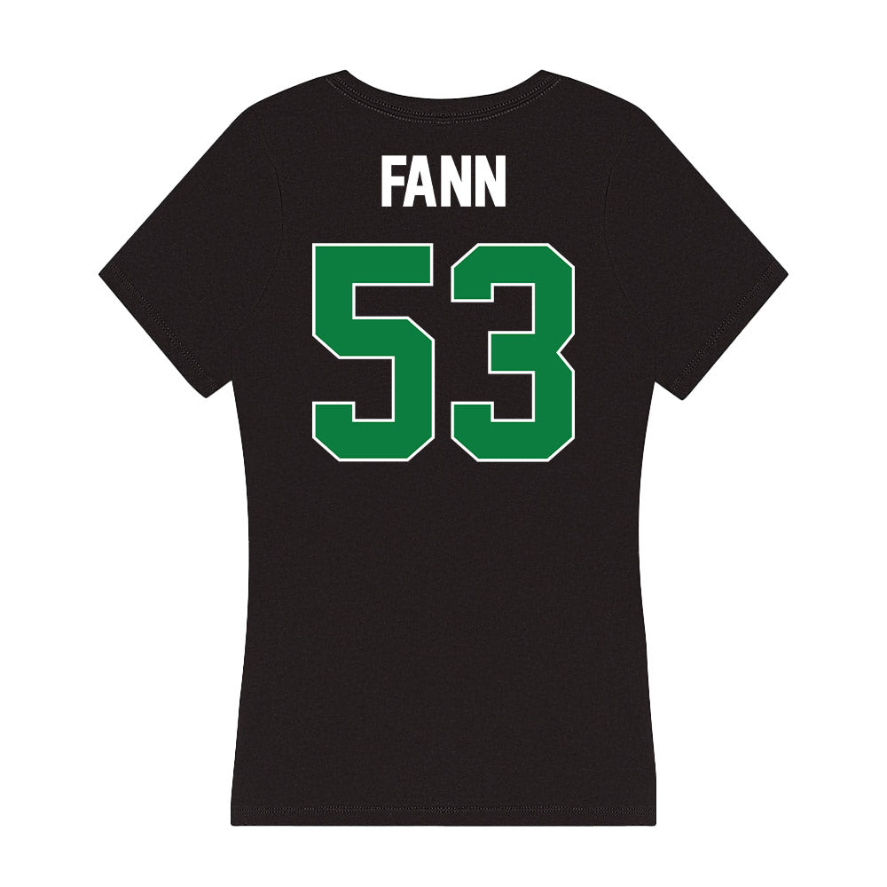 North Texas - NCAA Football : Blake Fann - Women's V-Neck T-Shirt-1