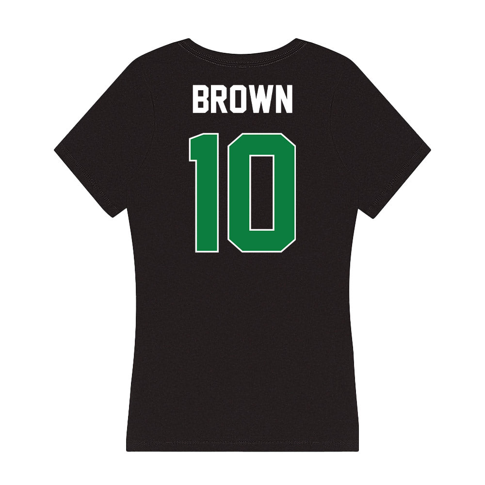 North Texas - NCAA Football : Roderick Brown - Women's V-Neck T-Shirt-1