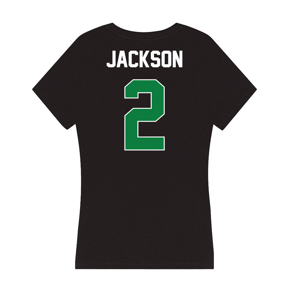 North Texas - NCAA Football : Evan Jackson - Women's V-Neck T-Shirt-1