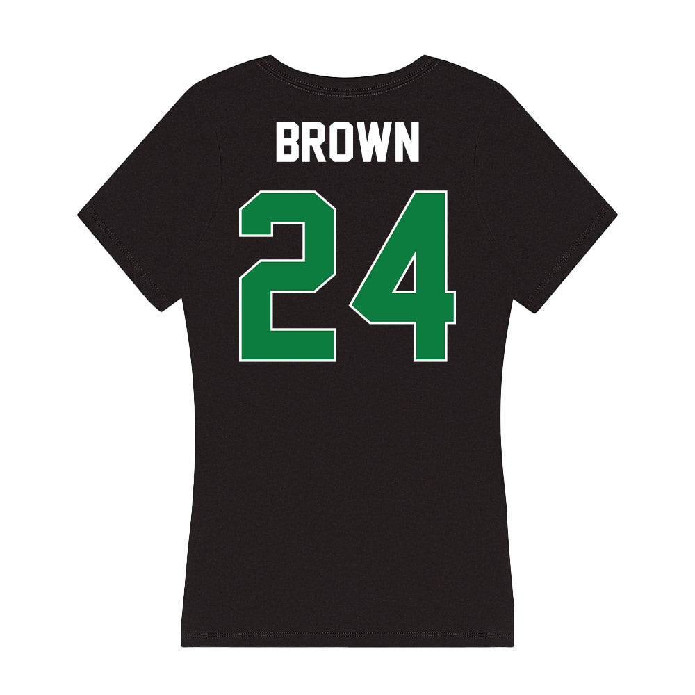 North Texas - NCAA Football : Chavez Brown - Women's V-Neck T-Shirt-1