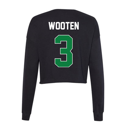 North Texas - NCAA Women's Basketball : Desiree Wooten - Women's Cropped Crew Fleece-1