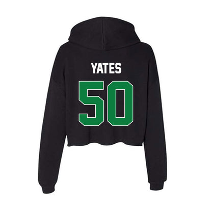 North Texas - NCAA Football : Caden Yates - Women's Crop Fleece Hoodie-1