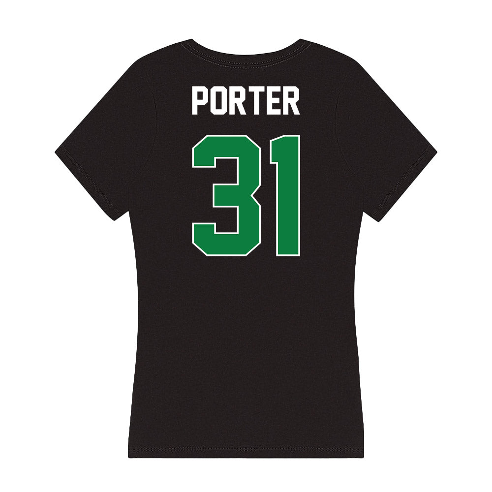 North Texas - NCAA Football : Shane Porter - Women's V-Neck T-Shirt-1