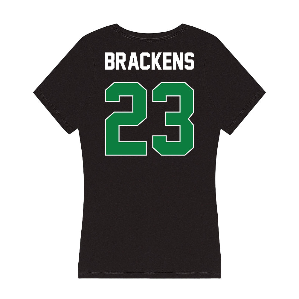 North Texas - NCAA Women's Basketball : Shadasia Brackens - Women's V-Neck T-Shirt-1