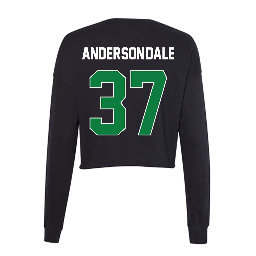 North Texas - NCAA Football : Kabriel Anderson-Dale - Women's Cropped Crew Fleece-1