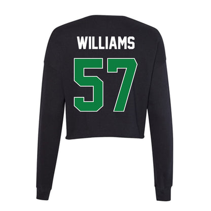 North Texas - NCAA Football : Austin Williams - Women's Cropped Crew Fleece-1