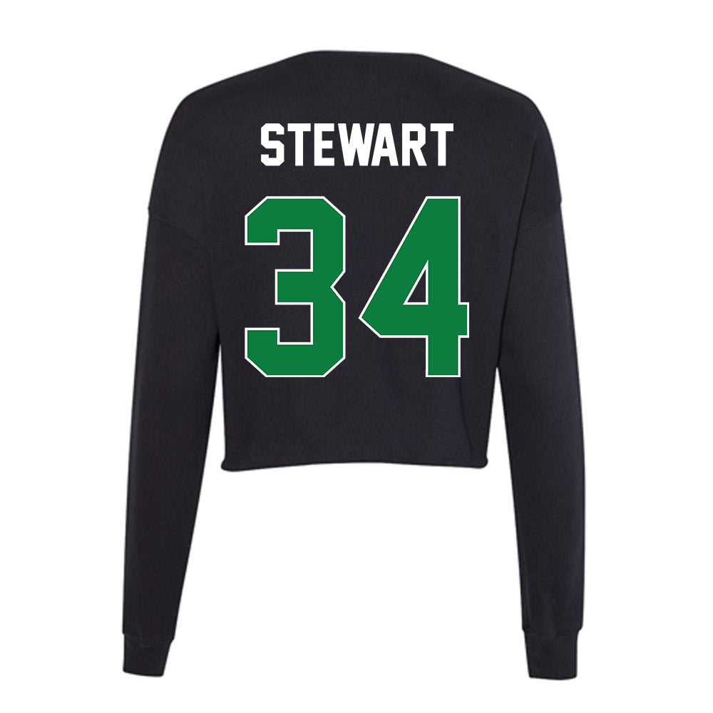 North Texas - NCAA Football : Lane Stewart - Women's Cropped Crew Fleece-1