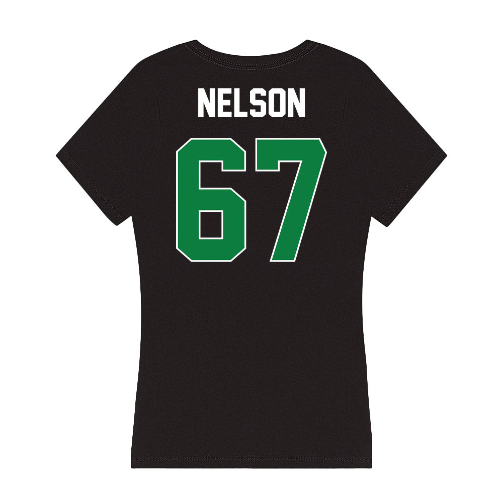 North Texas - NCAA Football : Braydon Nelson - Women's V-Neck T-Shirt-1