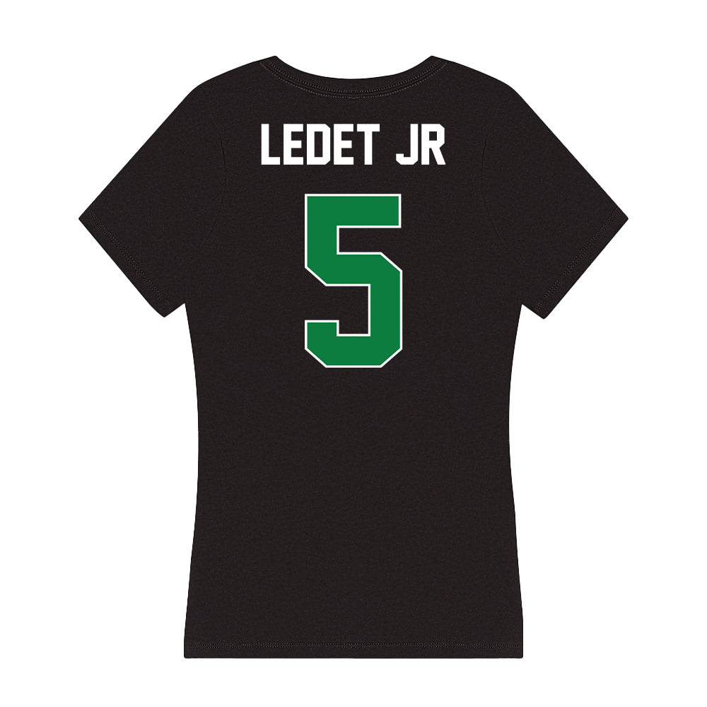 North Texas - NCAA Football : Quincy Ledet Jr - Women's V-Neck T-Shirt-1