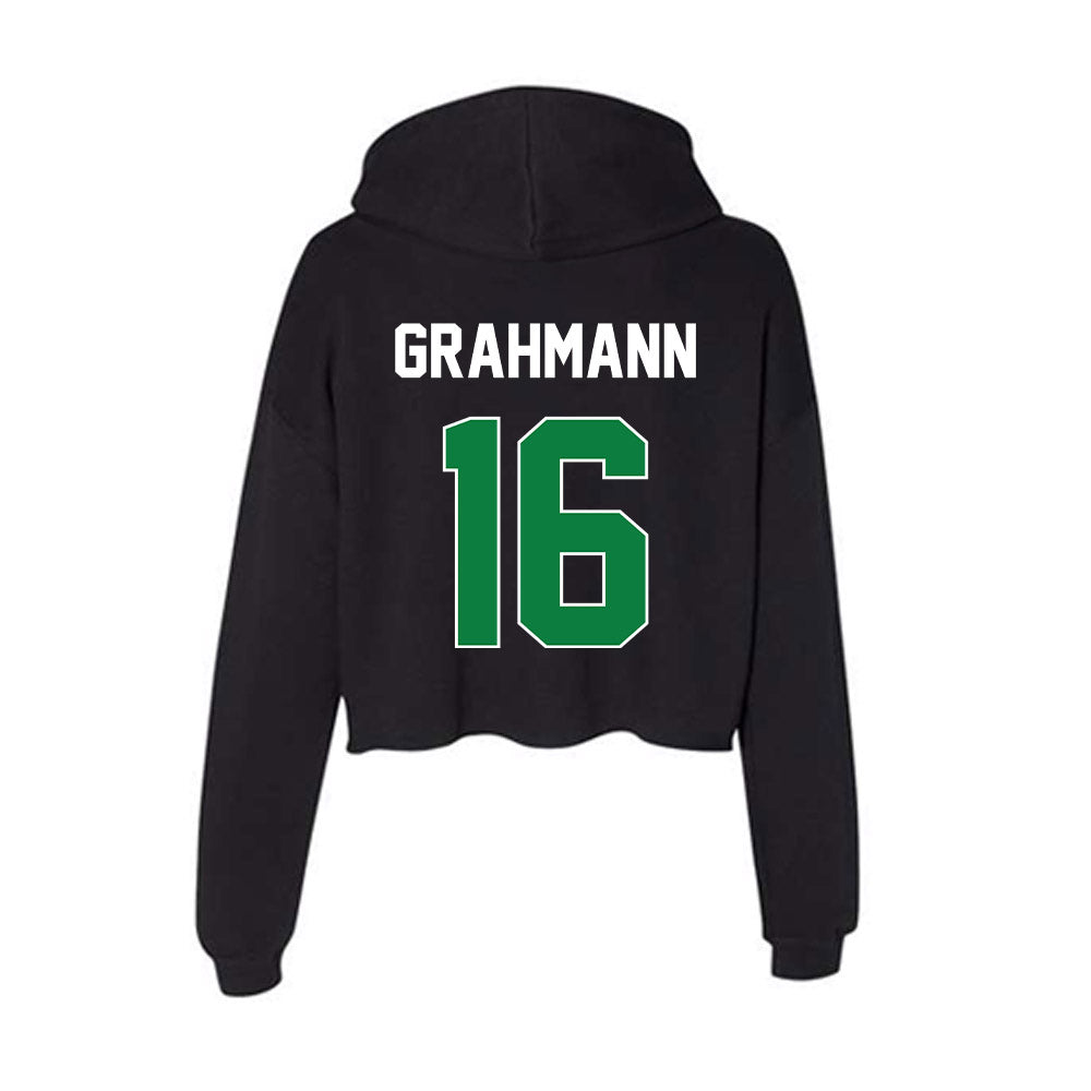 North Texas - NCAA Softball : Emma Grahmann - Women's Crop Fleece Hoodie-1