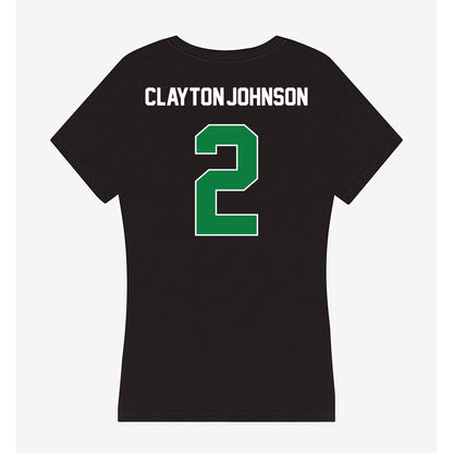North Texas - NCAA Football : Shaadie Clayton-Johnson - Women's V-Neck T-Shirt-1