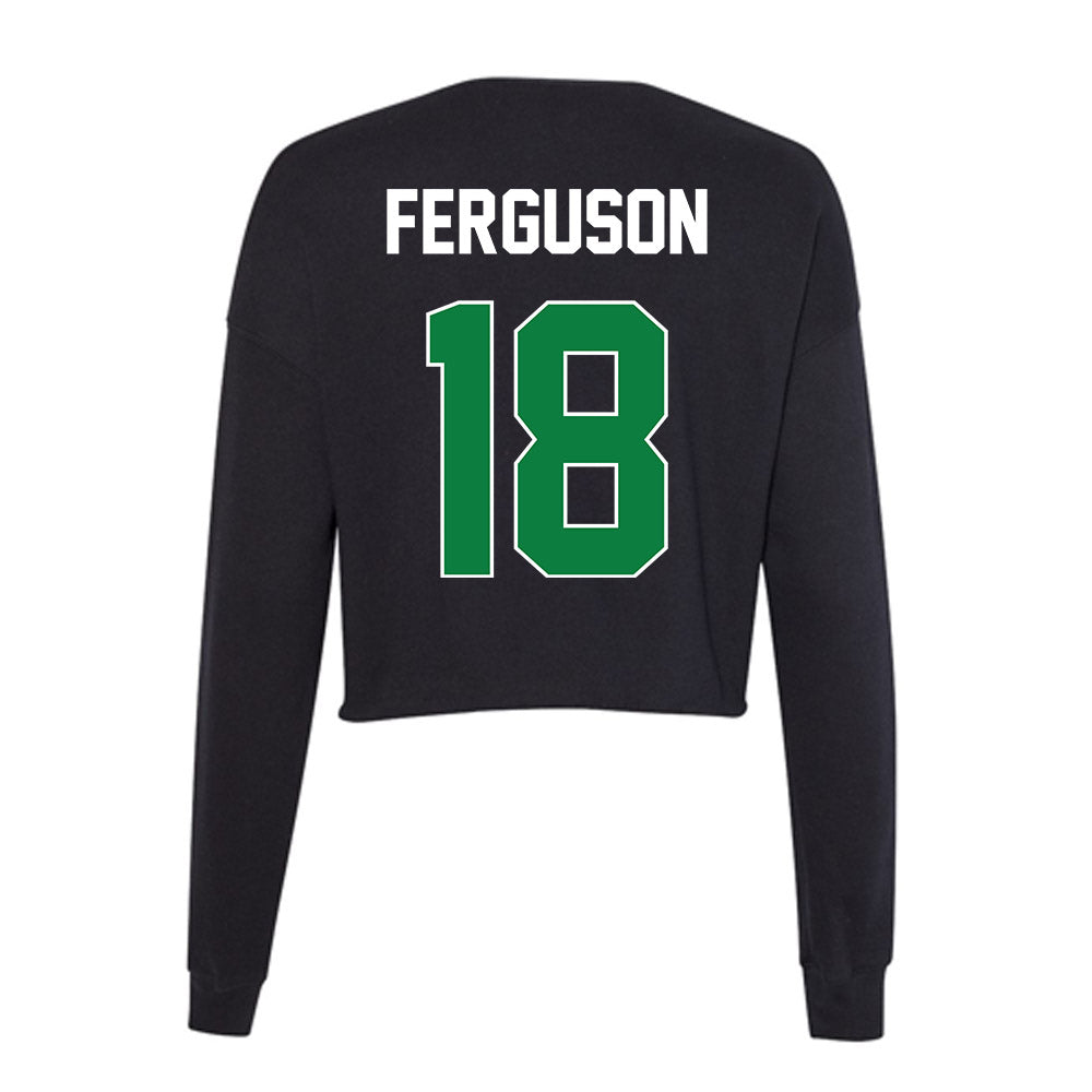 North Texas - NCAA Football : Mason Ferguson - Women's Cropped Crew Fleece-1