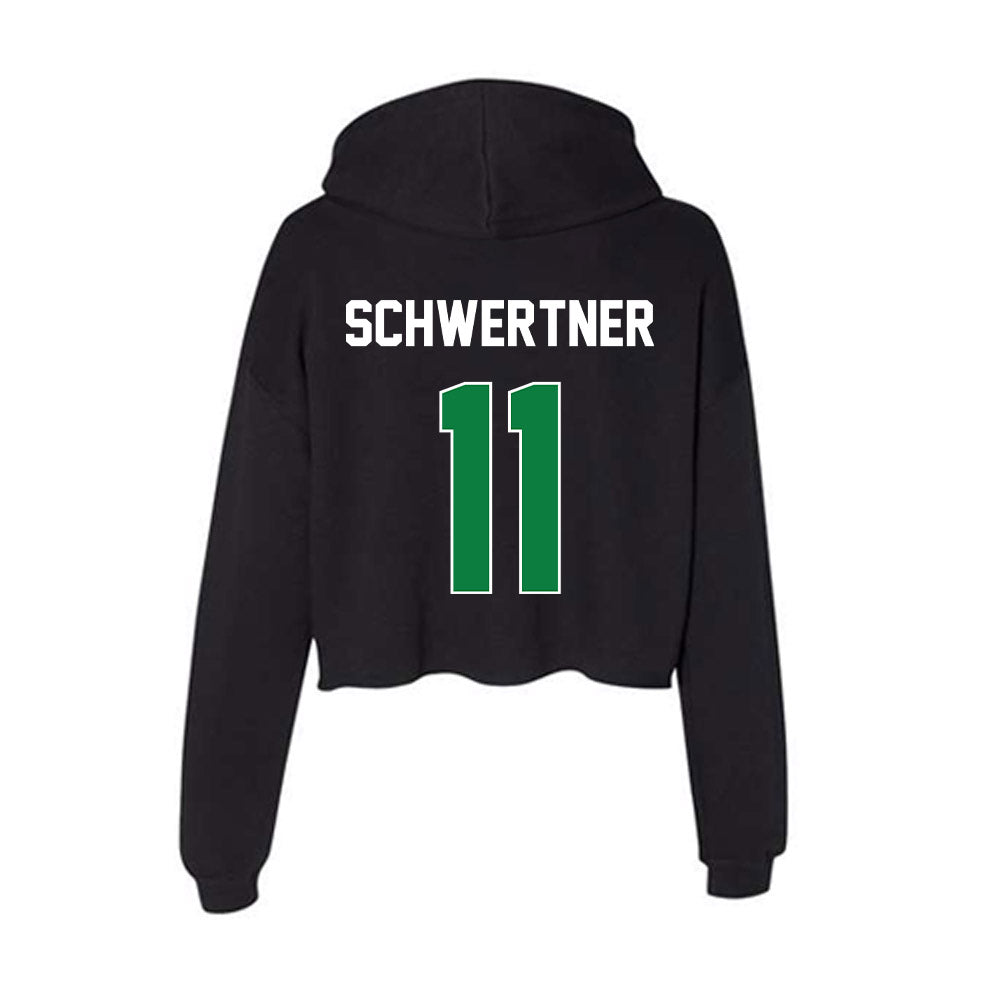 North Texas - NCAA Women's Soccer : Meghan Schwertner - Women's Crop Fleece Hoodie-1