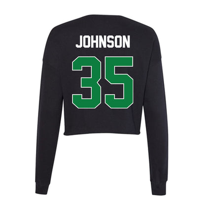 North Texas - NCAA Women's Basketball : Aniyah Johnson - Women's Cropped Crew Fleece-1