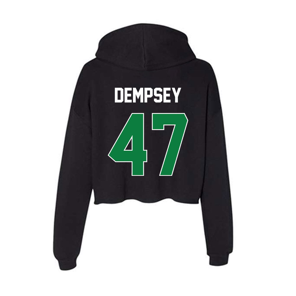 North Texas - NCAA Football : Harrison Dempsey - Women's Crop Fleece Hoodie-1