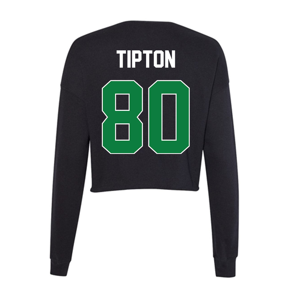 North Texas - NCAA Football : Baron Tipton - Women's Cropped Crew Fleece-1