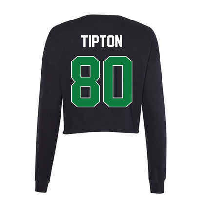 North Texas - NCAA Football : Baron Tipton - Women's Cropped Crew Fleece-1