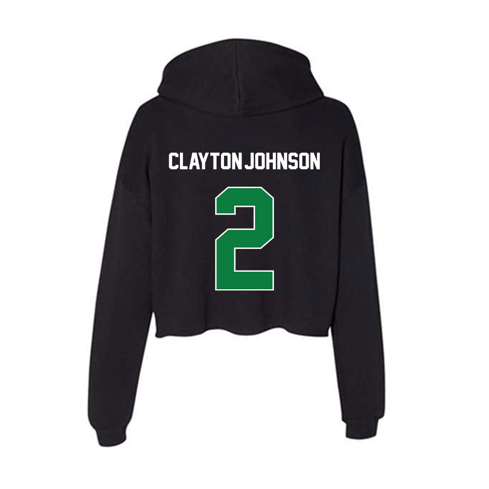 North Texas - NCAA Football : Shaadie Clayton-Johnson - Women's Crop Fleece Hoodie-1