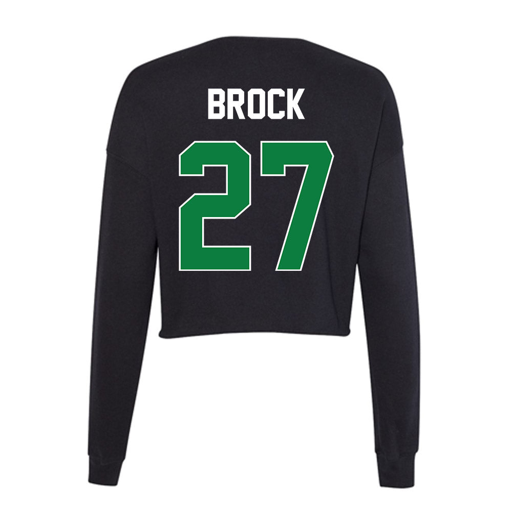 North Texas - NCAA Softball : Katy Brock - Women's Cropped Crew Fleece-1