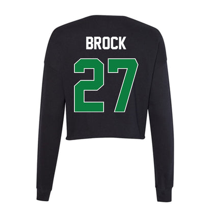 North Texas - NCAA Softball : Katy Brock - Women's Cropped Crew Fleece-1