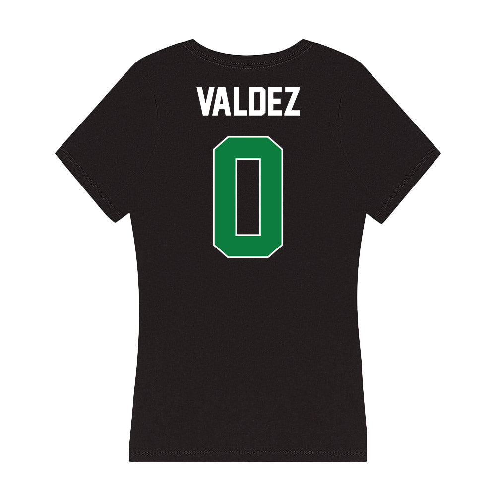 North Texas - NCAA Football : Cam'Ron Valdez - Women's V-Neck T-Shirt-1