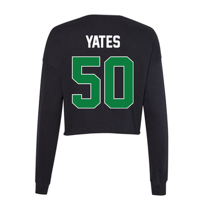 North Texas - NCAA Football : Caden Yates - Women's Cropped Crew Fleece-1