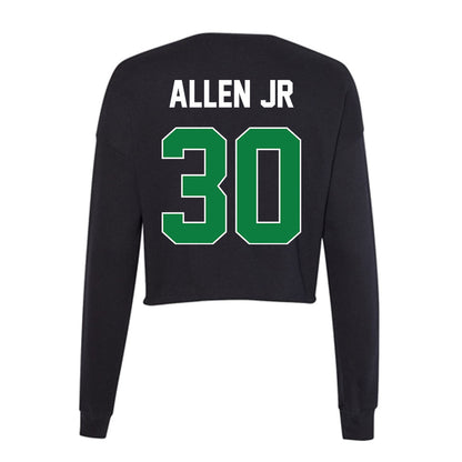 North Texas - NCAA Football : Bryan Allen Jr - Women's Cropped Crew Fleece-1