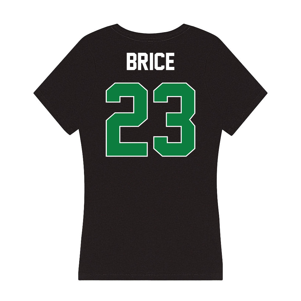 North Texas - NCAA Football : Xavion Brice - Women's V-Neck T-Shirt-1