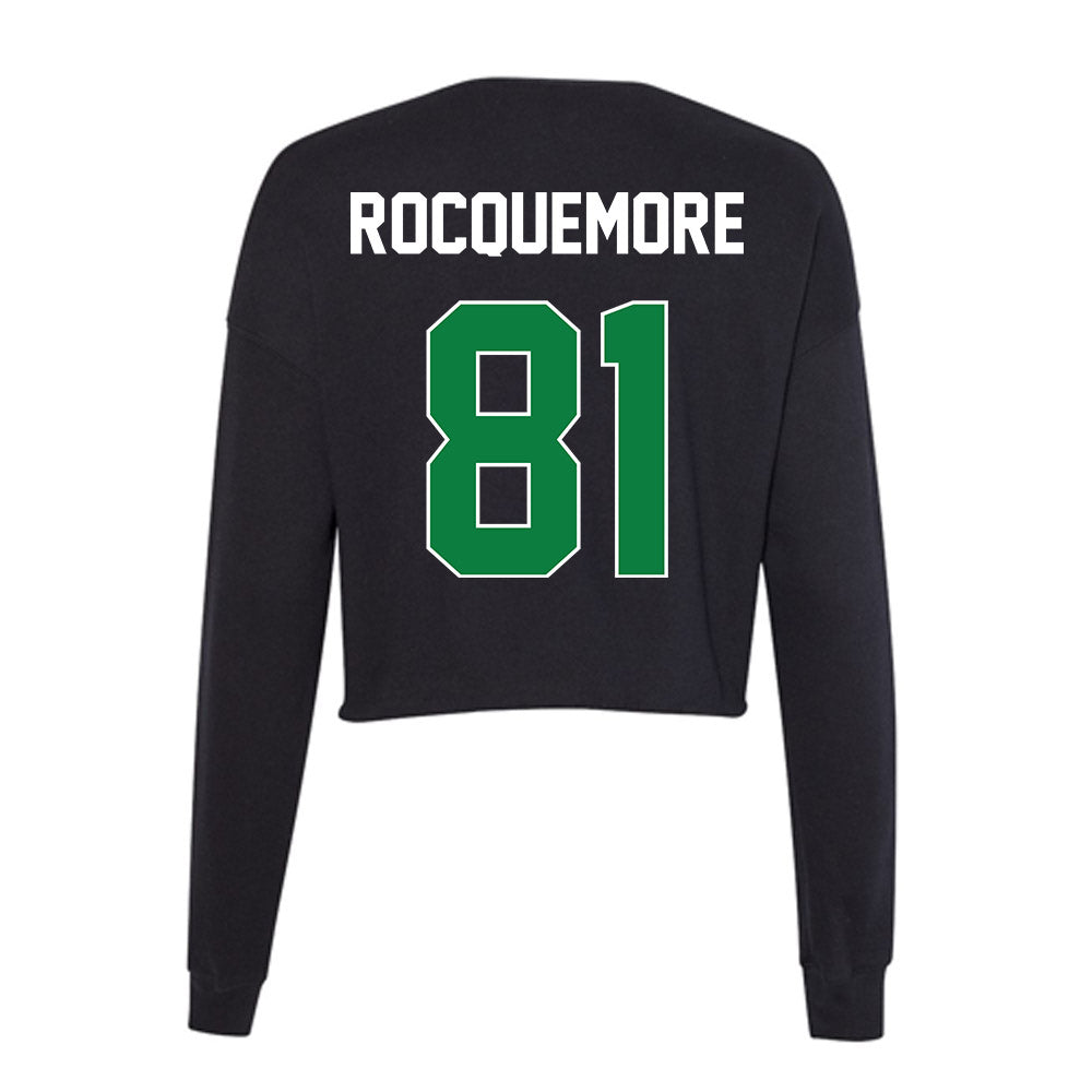 North Texas - NCAA Football : Richard Rocquemore - Women's Cropped Crew Fleece-1