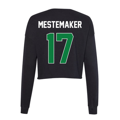 North Texas - NCAA Football : Drew Mestemaker - Women's Cropped Crew Fleece-1