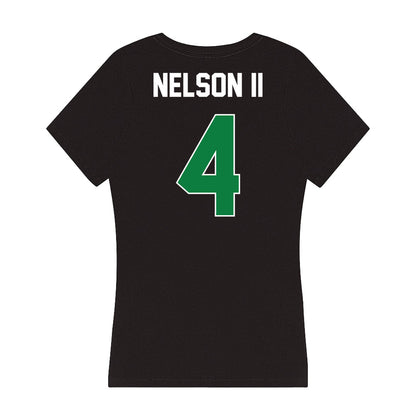 North Texas - NCAA Football : Brian Nelson II - Women's V-Neck T-Shirt-1