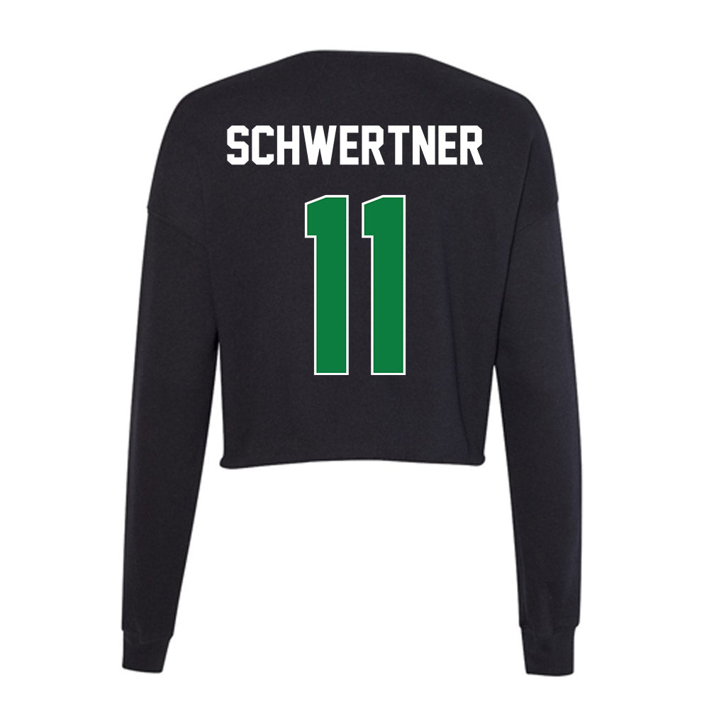 North Texas - NCAA Women's Soccer : Meghan Schwertner - Women's Cropped Crew Fleece-1