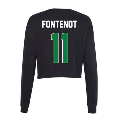 North Texas - NCAA Women's Volleyball : Victoria Fontenot - Women's Cropped Crew Fleece-1