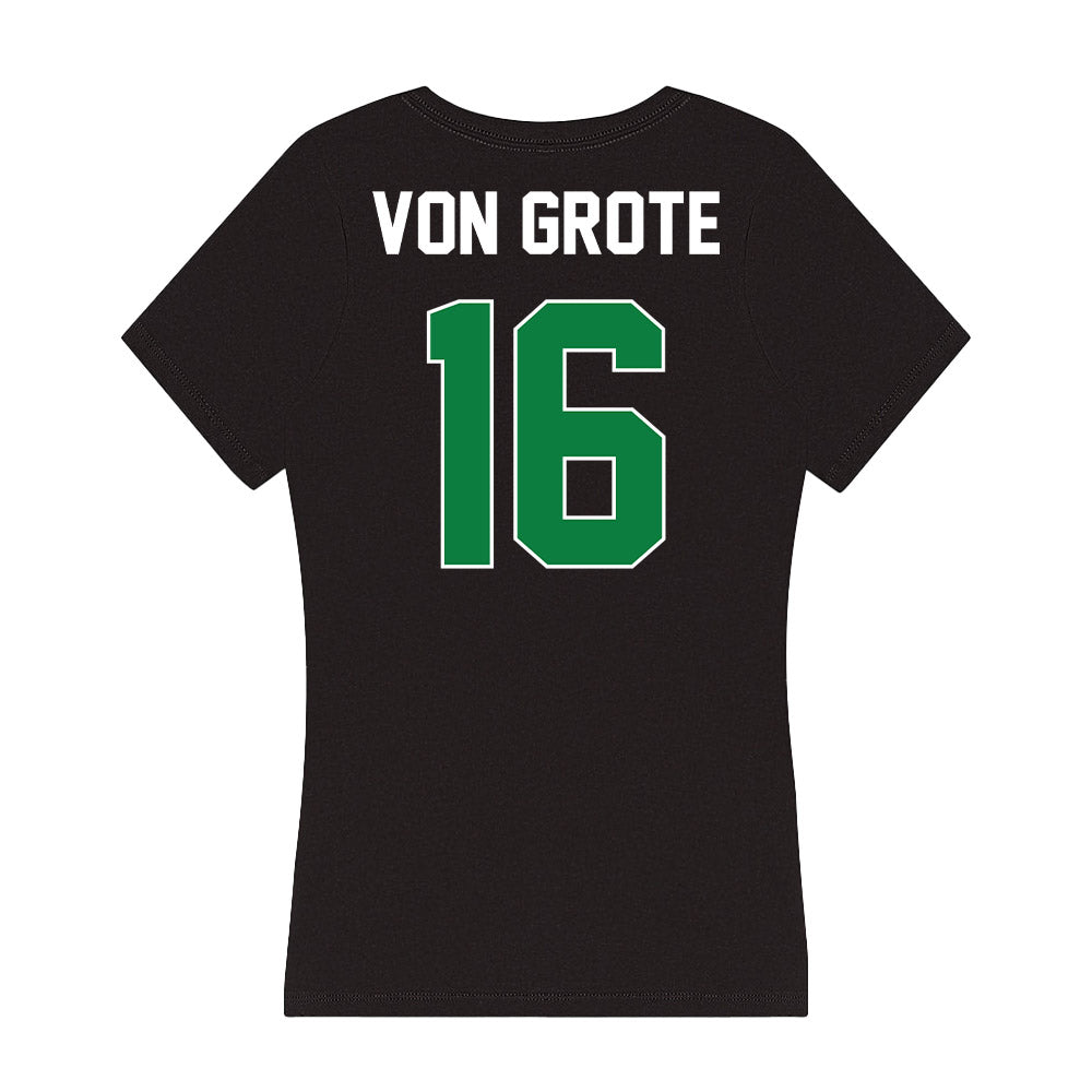 North Texas - NCAA Football : Thomas Von Grote - Women's V-Neck T-Shirt-1