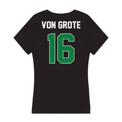 North Texas - NCAA Football : Thomas Von Grote - Women's V-Neck T-Shirt-1