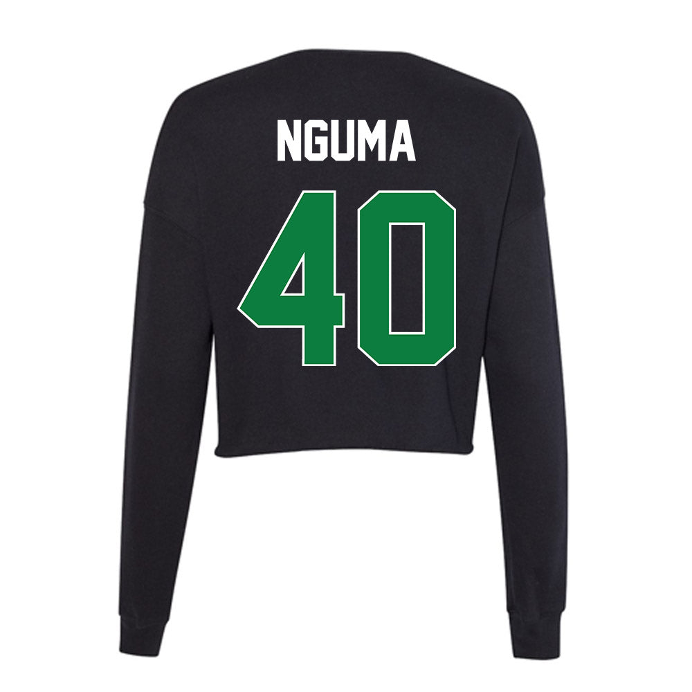 North Texas - NCAA Football : Mikaeli Nguma - Women's Cropped Crew Fleece-1