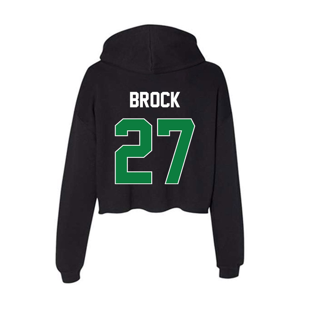 North Texas - NCAA Softball : Katy Brock - Women's Crop Fleece Hoodie-1