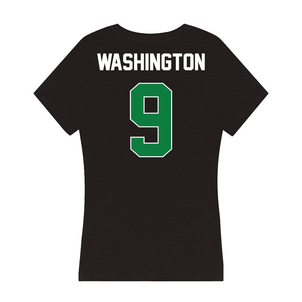 North Texas - NCAA Women's Volleyball : Alexa Washington - Women's V-Neck T-Shirt-1