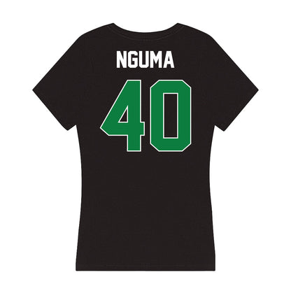 North Texas - NCAA Football : Mikaeli Nguma - Women's V-Neck T-Shirt-1