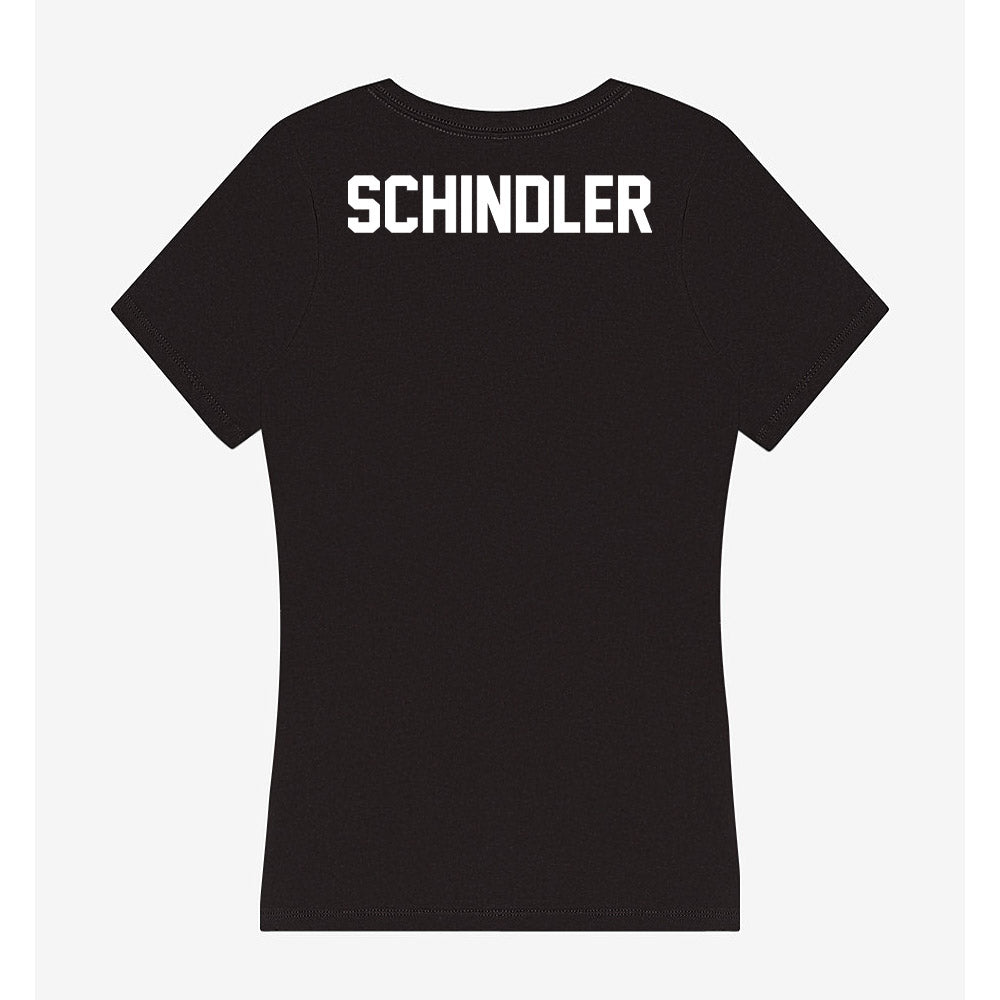 North Texas - NCAA Women's Swimming & Diving : Jette Helene Schindler - Women's V-Neck T-Shirt-1