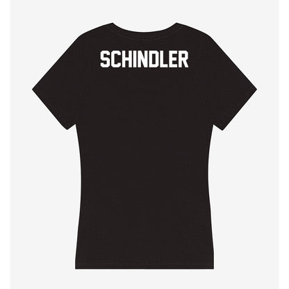 North Texas - NCAA Women's Swimming & Diving : Jette Helene Schindler - Women's V-Neck T-Shirt-1